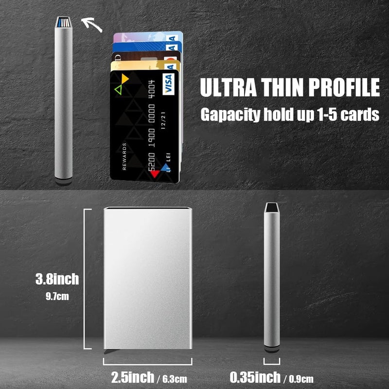 FurArt Slim Minimalist Wallet, Front Pocket Wallets, RFID Blocking, Credit Card Holder for Men - Image 3